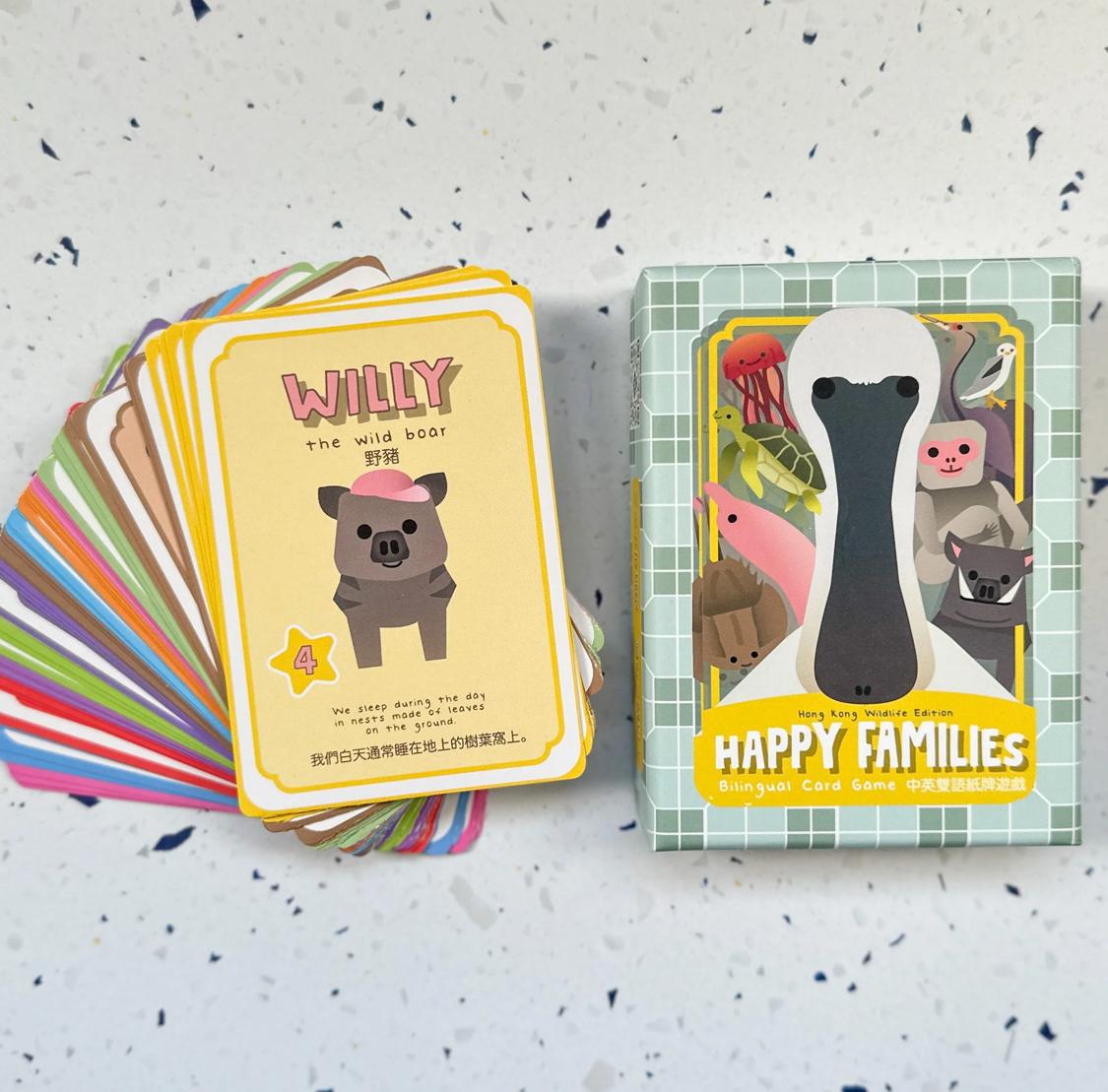 經典家庭紙牌遊戲 (香港野生動物主題)中英雙語版:Happy Families (Hong Kong Wildlife Edition)