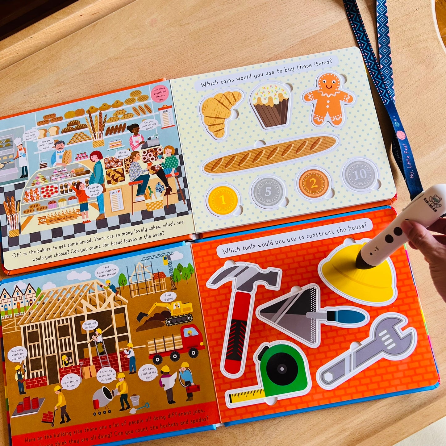 幼兒英文操作點讀書套組 (多感官操作書加真實圖片英文拼音讀本)