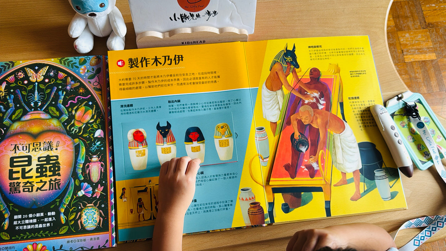 不可思議!昆蟲&木乃伊 立體互動點讀書