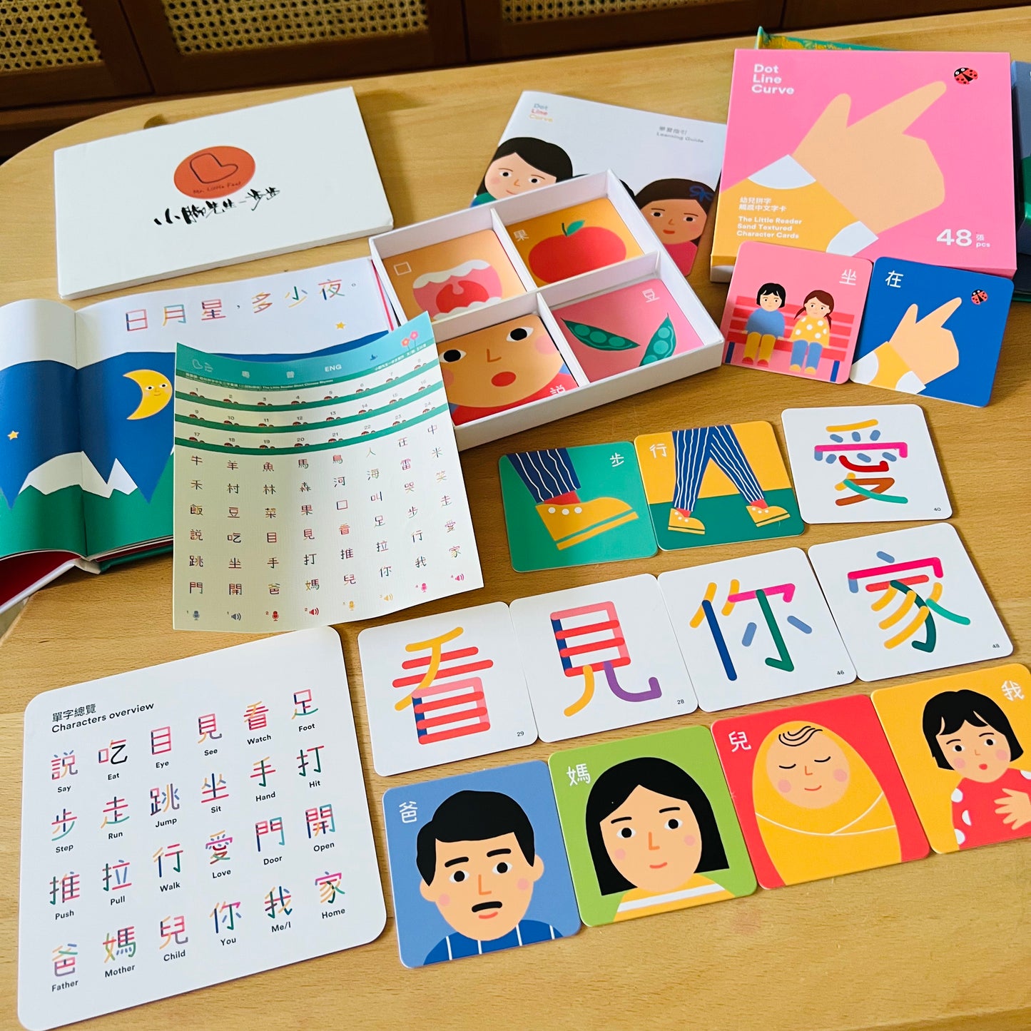 The Little Reader Bundle 我愛讀 幼兒拼字、中文三字童謠及 擦擦寫字板 點讀配件套組