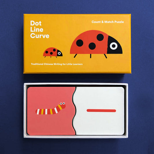 The Dot Line Curve Collection (Bundle of All Writing Sets + Count & Match Puzzle) 觸感中文寫字組合及中國數字硬頁配對拼圖