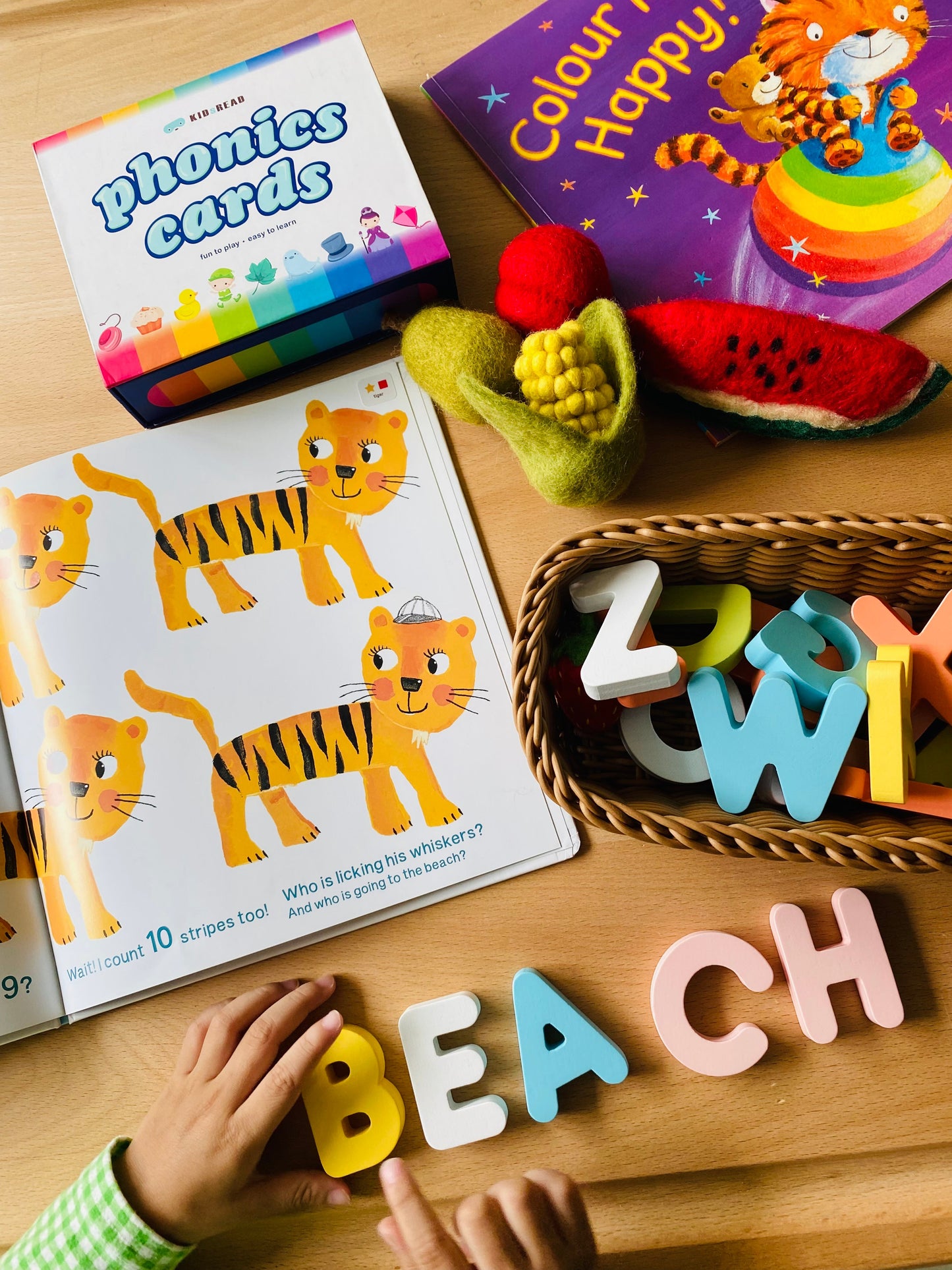 KidsRead 基礎點讀英文字母學習系列 大套組 (有聲積木 加 Phonics cards)