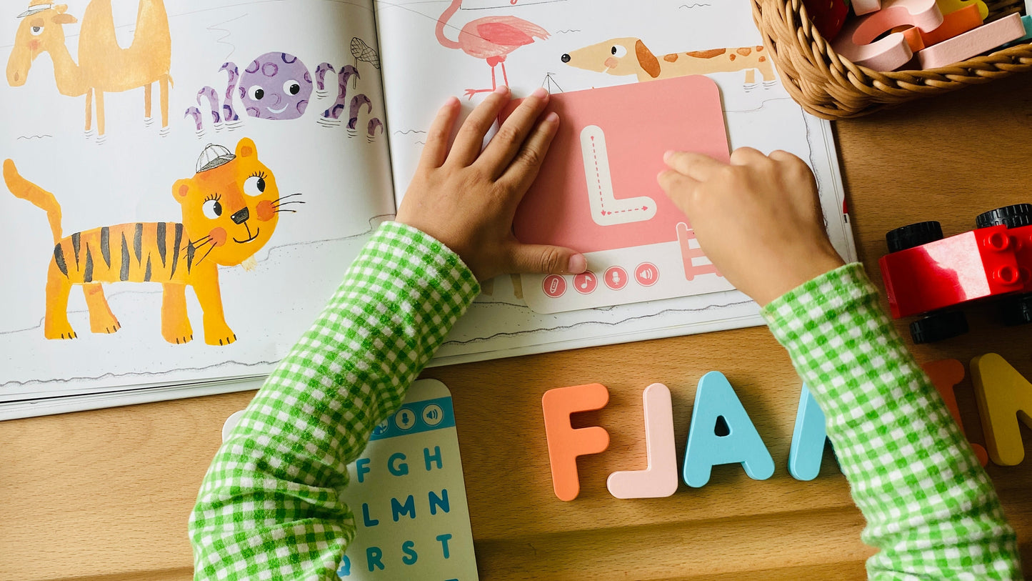 KidsRead 基礎點讀英文字母學習系列 大套組 (有聲積木 加 Phonics cards)