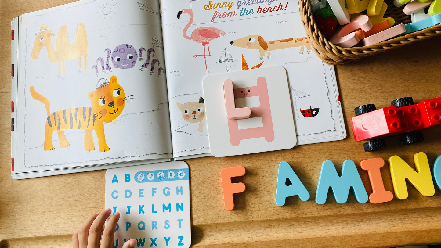 KidsRead 基礎點讀英文字母學習系列 大套組 (有聲積木 加 Phonics cards)