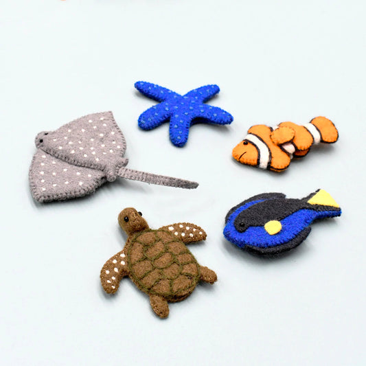 Australian Coral Reef Under the Sea Finger Puppets 海底世界手指玩偶
