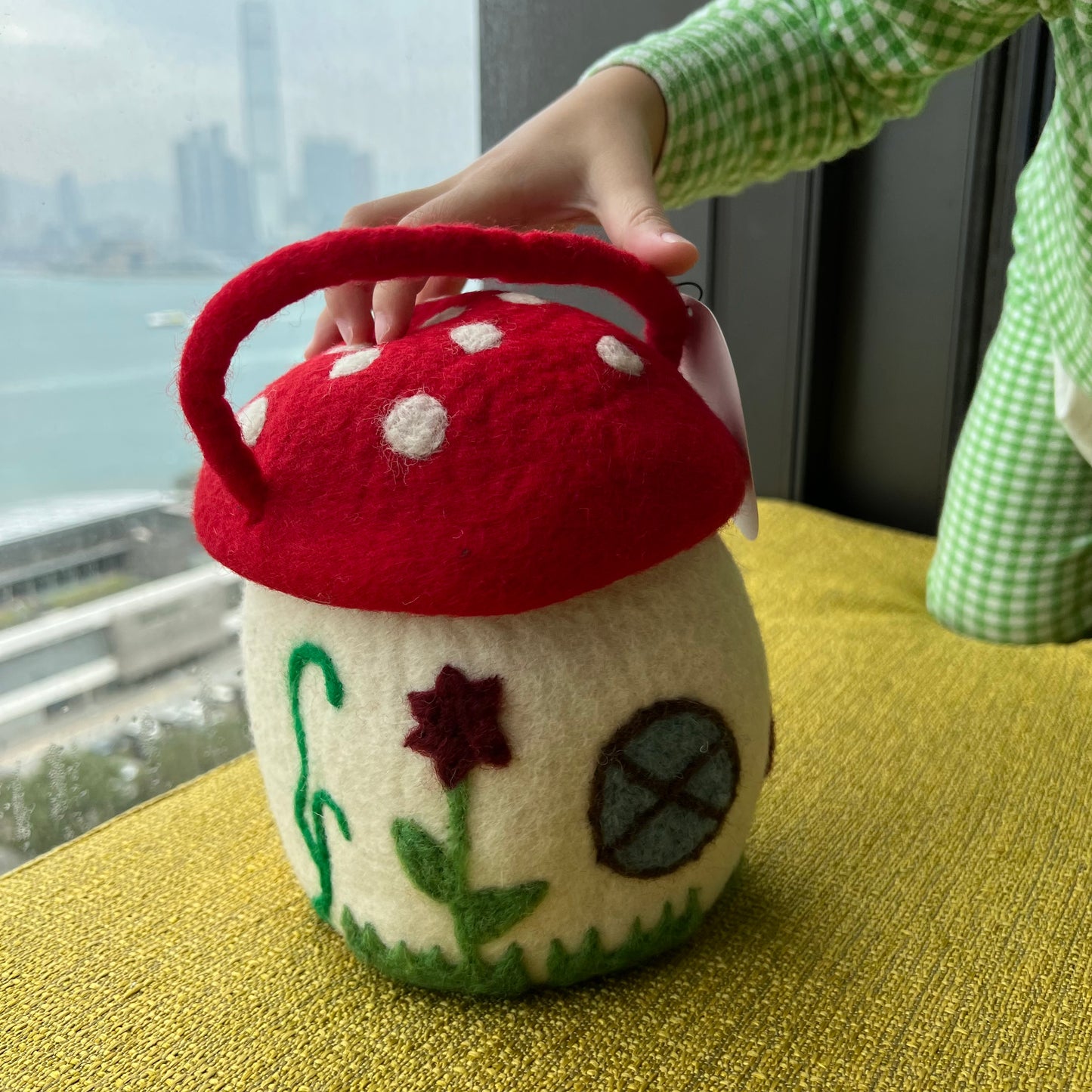 Felt Mushroom Toadstool Bag 羊毛氈玩具蘑菇 (可調校長度)