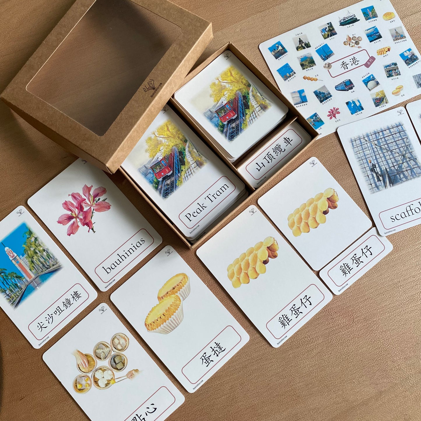 幼兒認知三部卡 (香港主題中英對照四盒套裝) Full Set of 3 Part Cards