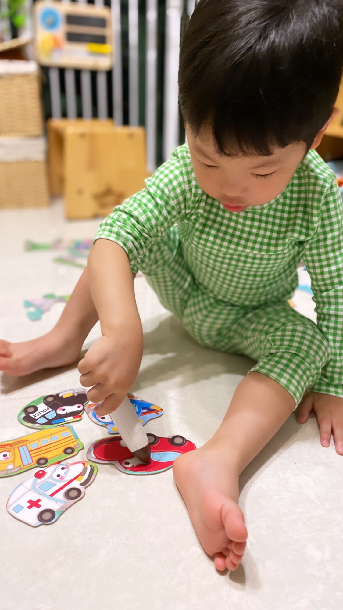 Puzzle in Puzzle 系列 - 交通工具 + 開心農場 點讀語音拼圖