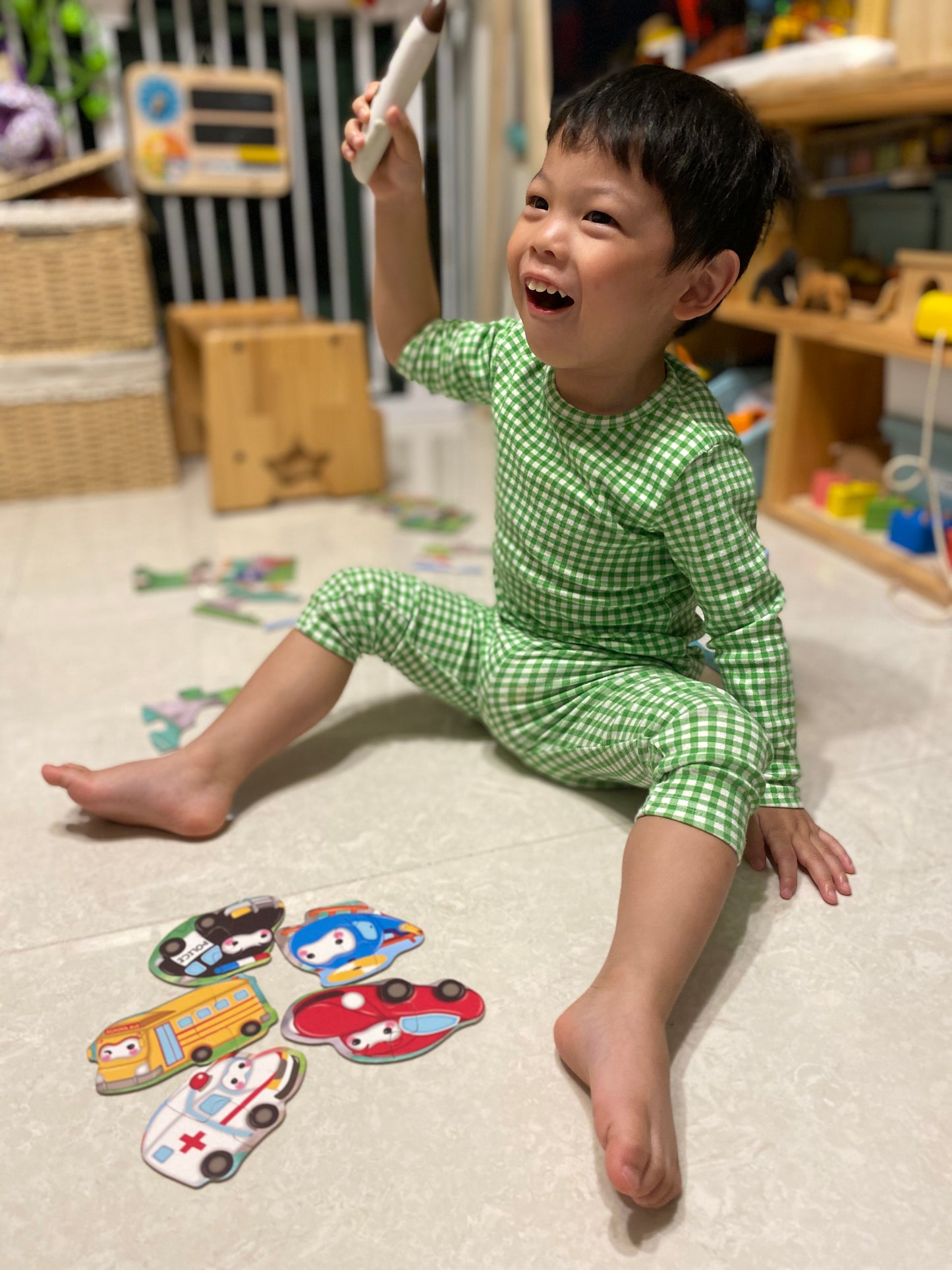 Puzzle in Puzzle 系列 - 交通工具 + 開心農場 點讀語音拼圖