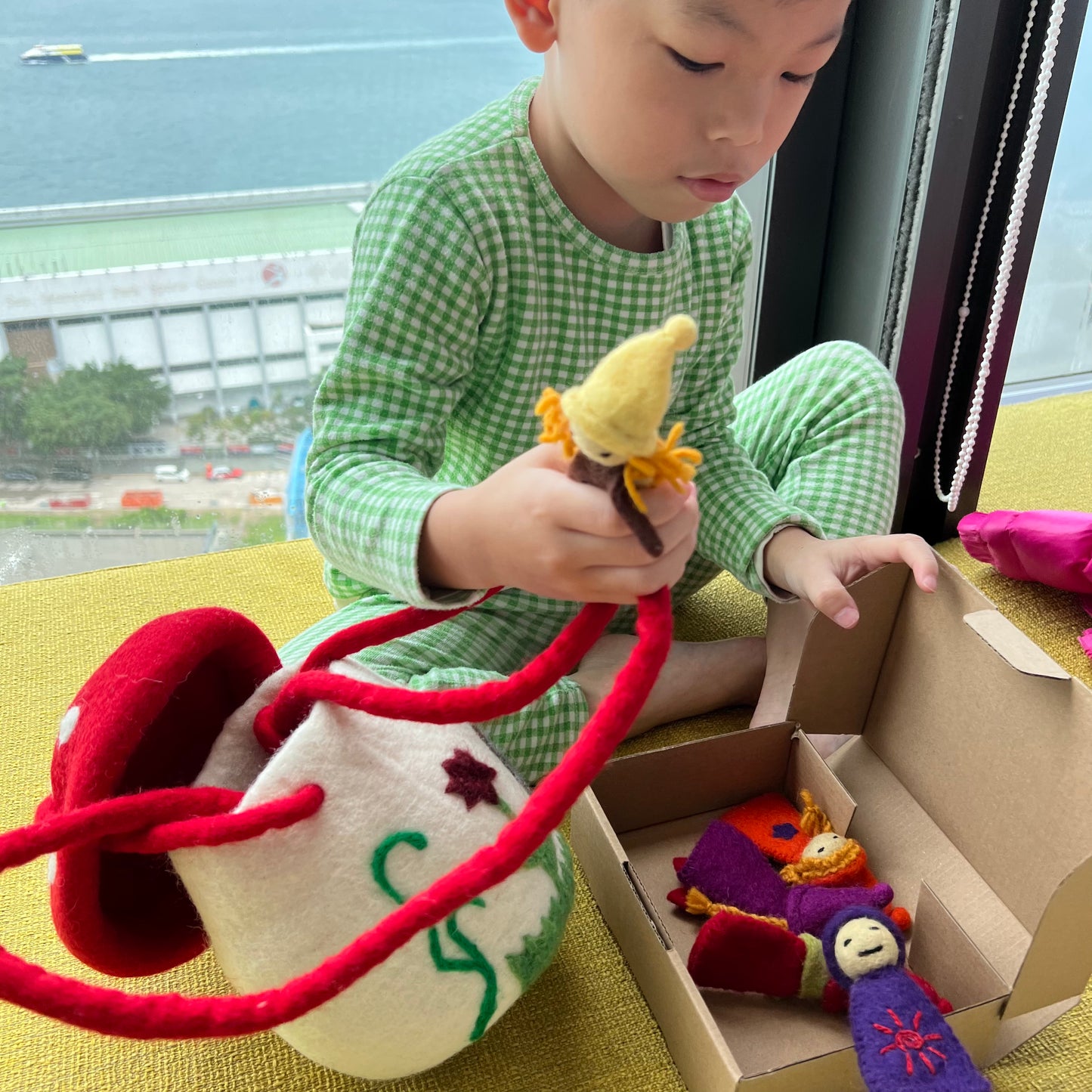 Felt Mushroom Toadstool Bag 羊毛氈玩具蘑菇 (可調校長度)