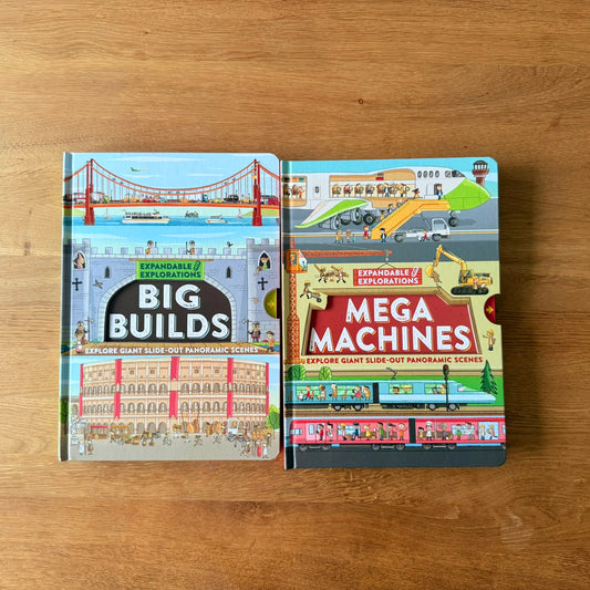 Expandable Explorations 探索大世界 雙語全景拉頁書 (Big Builds / Mega Machines)