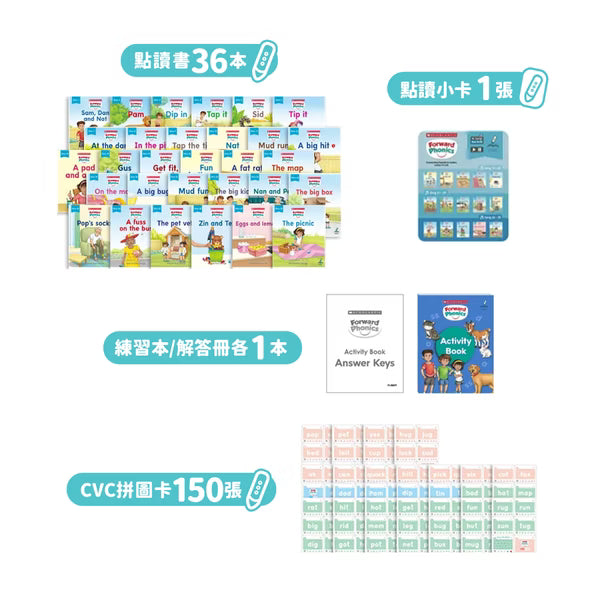 CVC拼音玩學套組 （獨家送CVC非點讀字卡題庫）