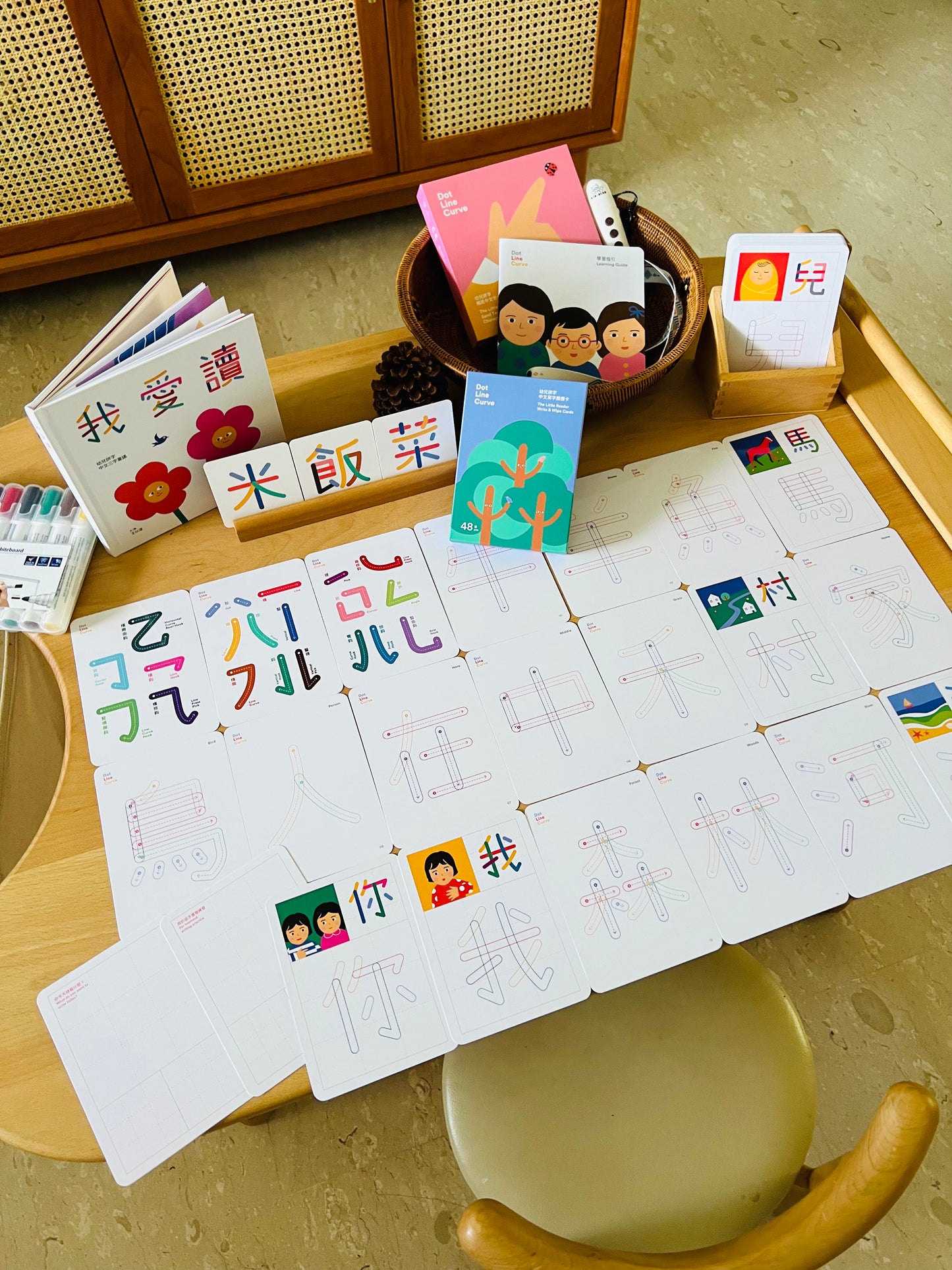 The Little Reader Bundle 我愛讀 幼兒拼字、中文三字童謠及 擦擦寫字板   點讀配件套組