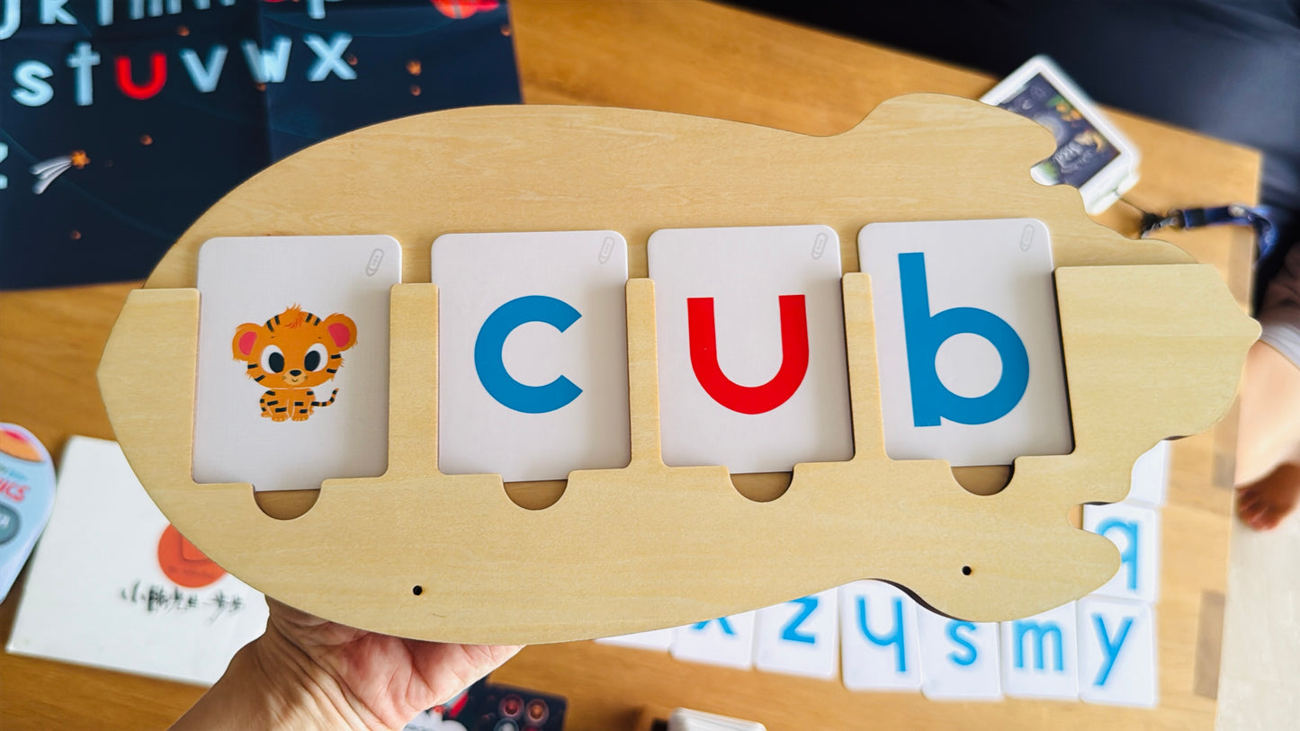 (限量) ZOOM ZOOM ZOOM PHONICS CVC 自然拼音火箭點讀學具