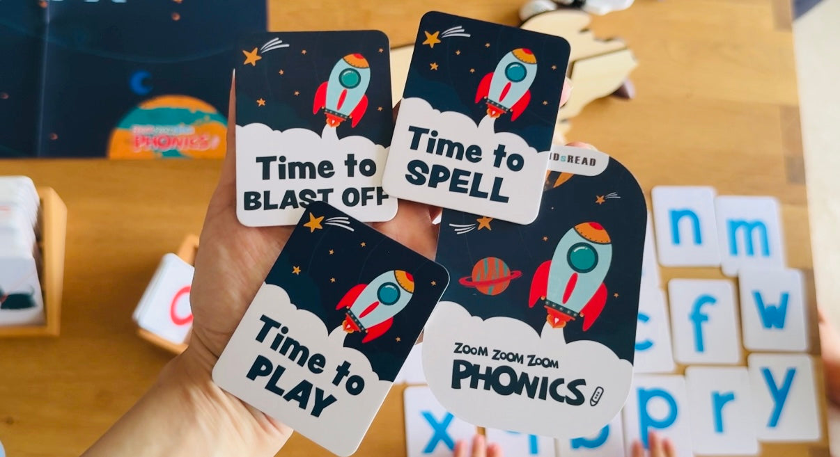 (限量) ZOOM ZOOM ZOOM PHONICS CVC 自然拼音火箭點讀學具