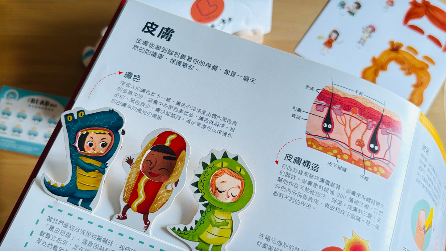 (限量送公仔) 我和我的身體 互動立體翻翻書【小腳先生獨家送廣東話點讀貼紙#19】