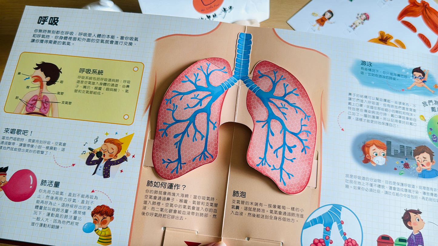 (限量送公仔) 我和我的身體 互動立體翻翻書【小腳先生獨家送廣東話點讀貼紙#19】