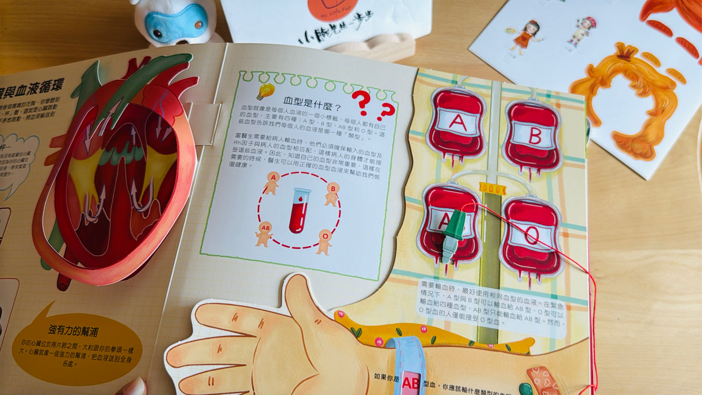 (限量送公仔) 我和我的身體 互動立體翻翻書【小腳先生獨家送廣東話點讀貼紙#19】