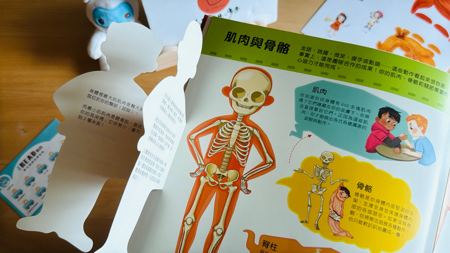 (限量送公仔) 我和我的身體 互動立體翻翻書【小腳先生獨家送廣東話點讀貼紙#19】