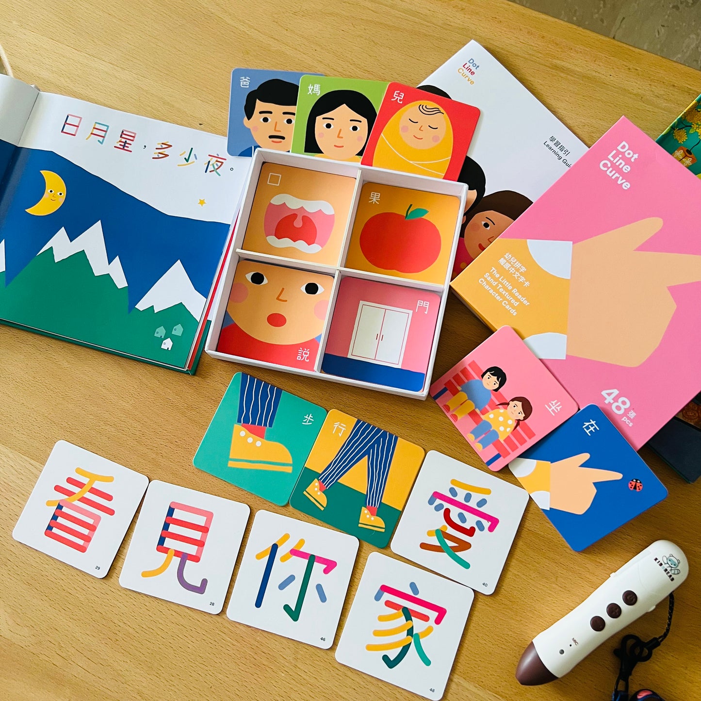 The Little Reader Bundle 我愛讀 幼兒拼字、中文三字童謠及 擦擦寫字板   點讀配件套組