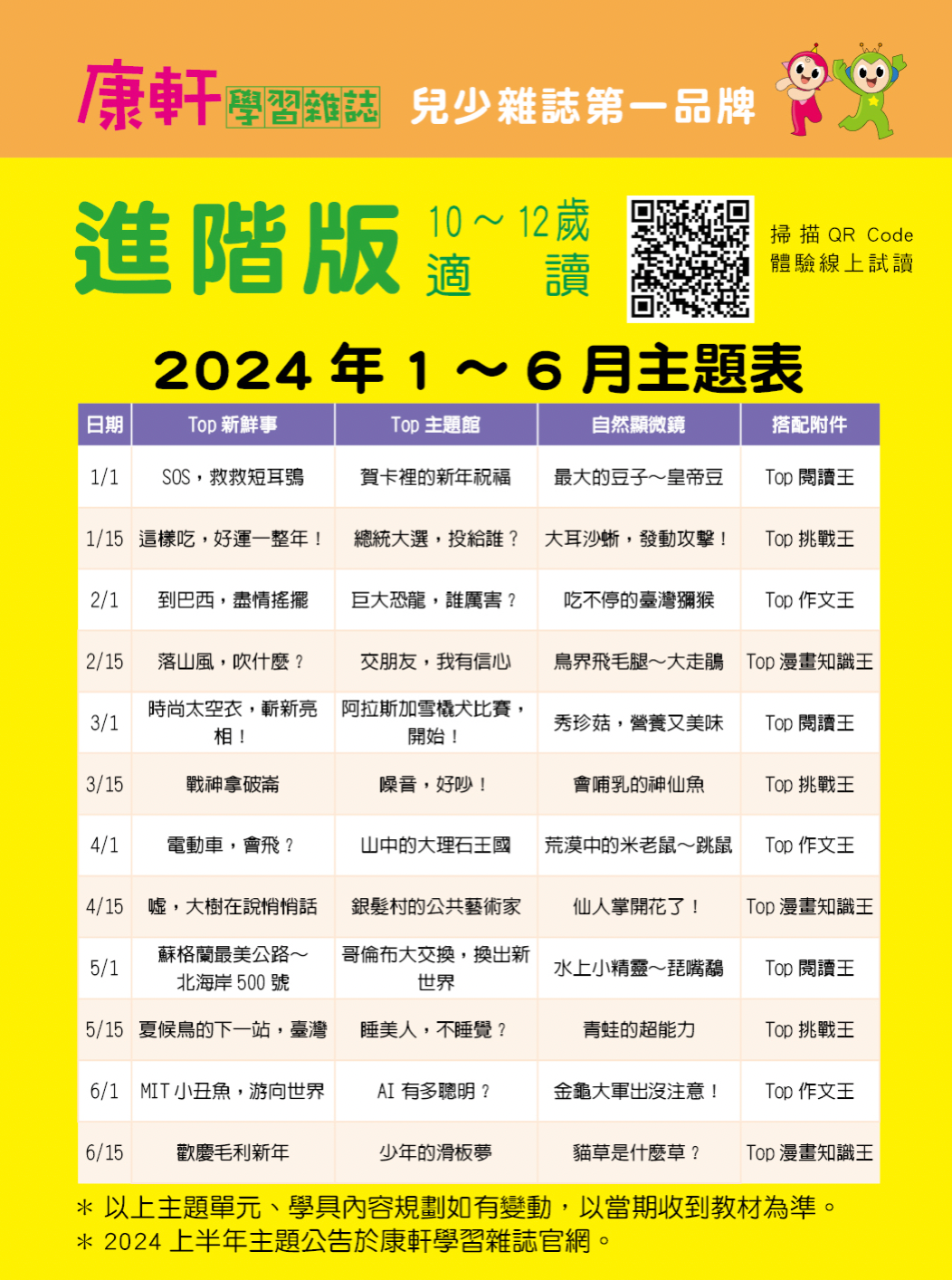 康軒學習雜誌 - 進階版 (2024年11月優惠團)