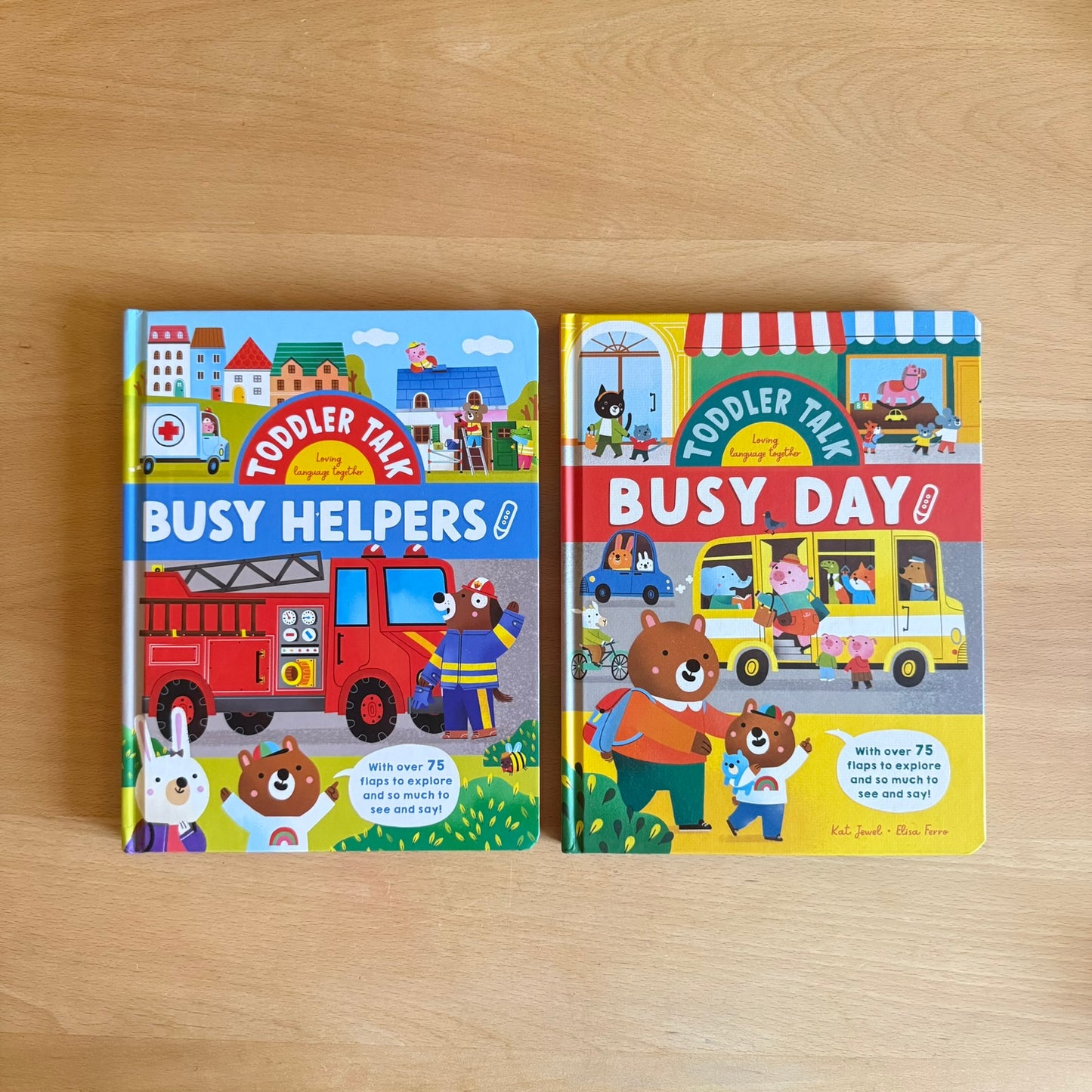 BUSY DAY & BUSY HELPERS 找找遊戲翻翻書 兩合輯套組