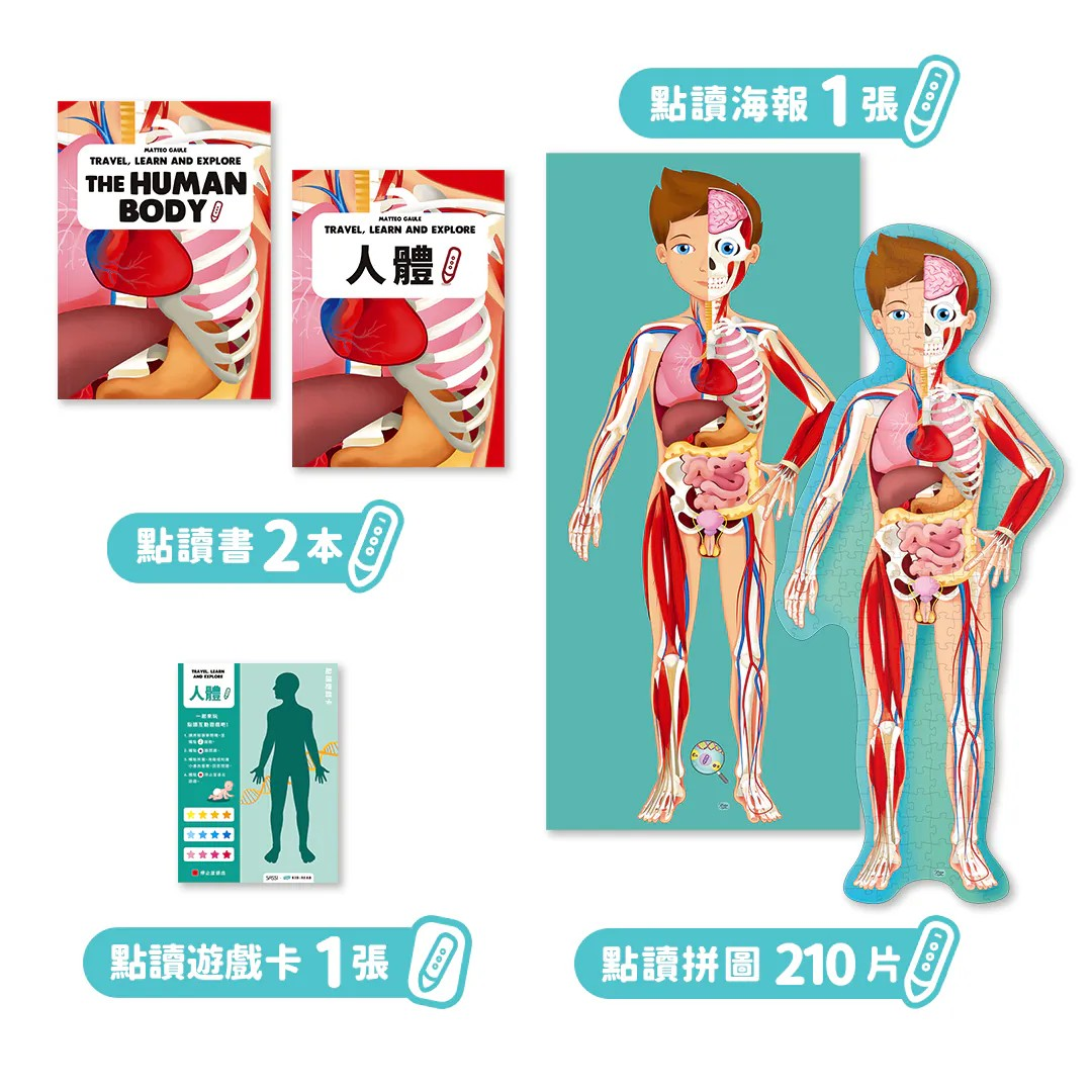 好玩科普雙語點讀拼圖套組