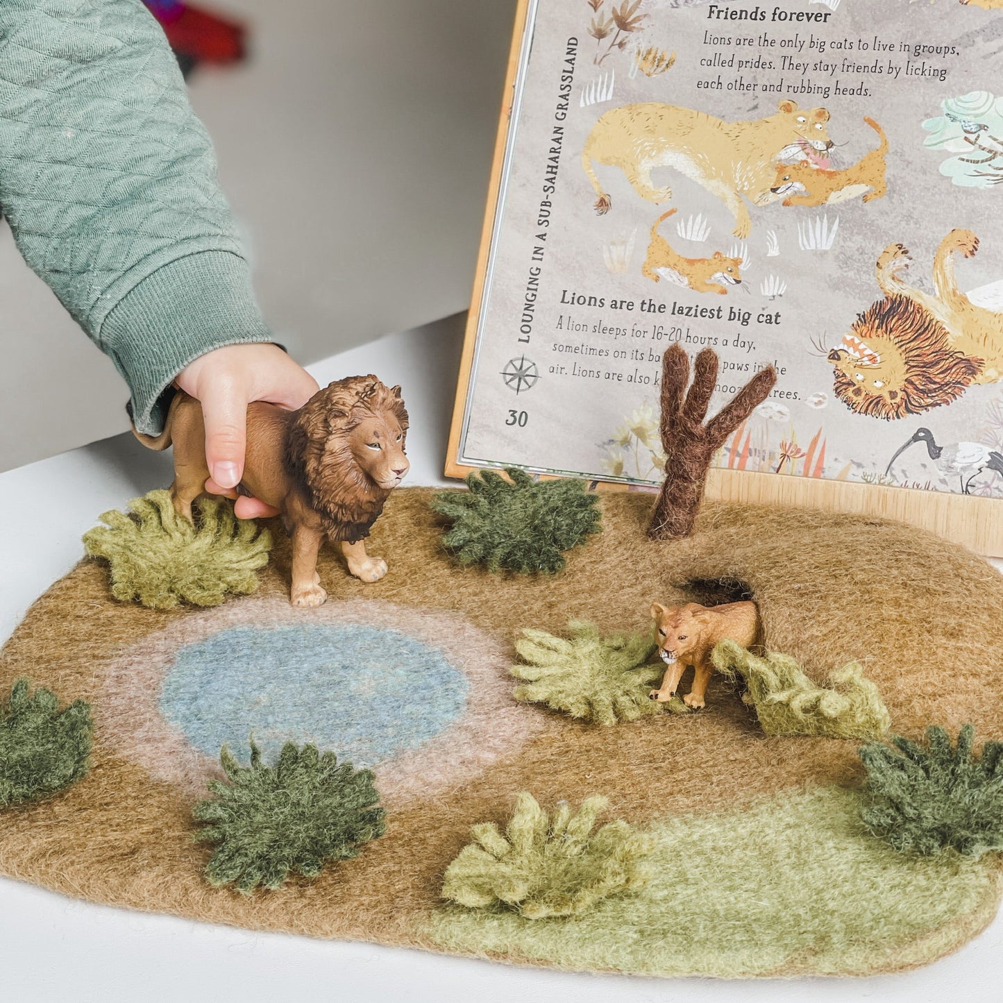 (Large) Safari Play Mat Playscape 大草原主題遊戲墊