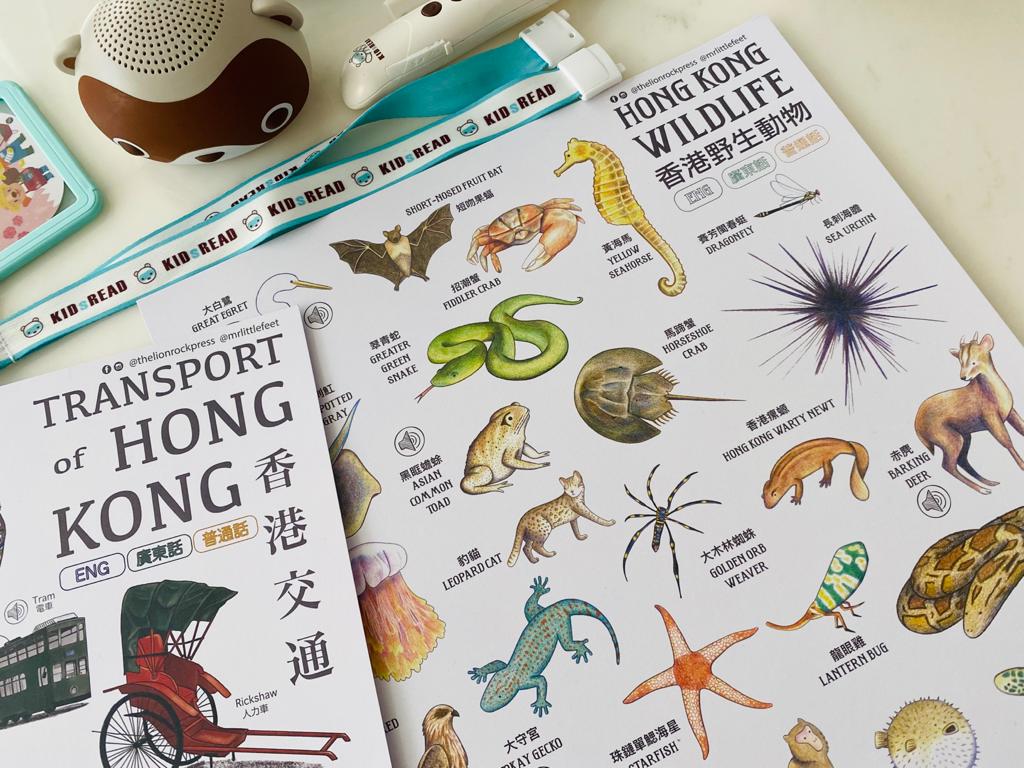 香港交通及香港野生動物點讀版海報