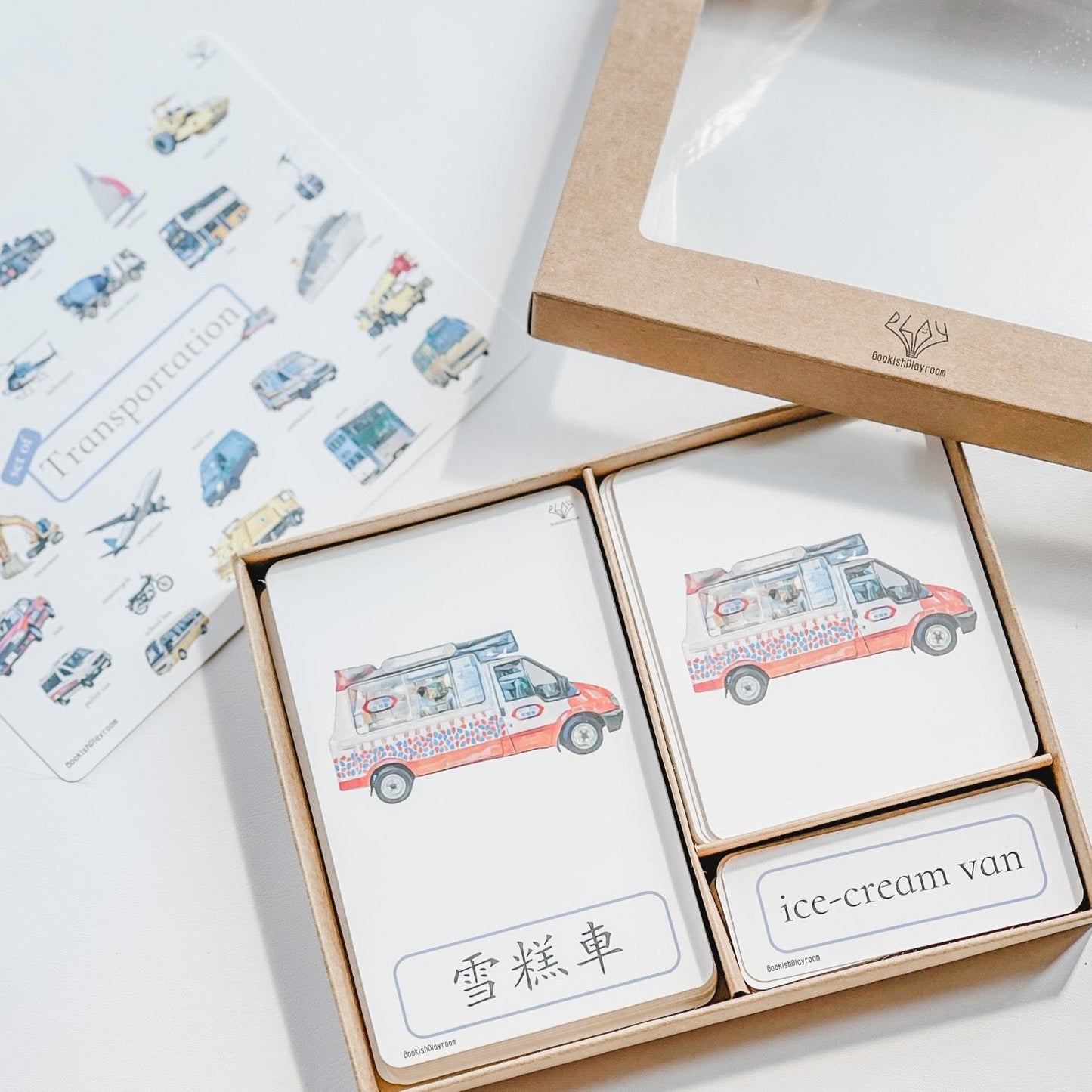 幼兒認知三部卡 （交通工具主題） 3 Part Cards (Transportation)