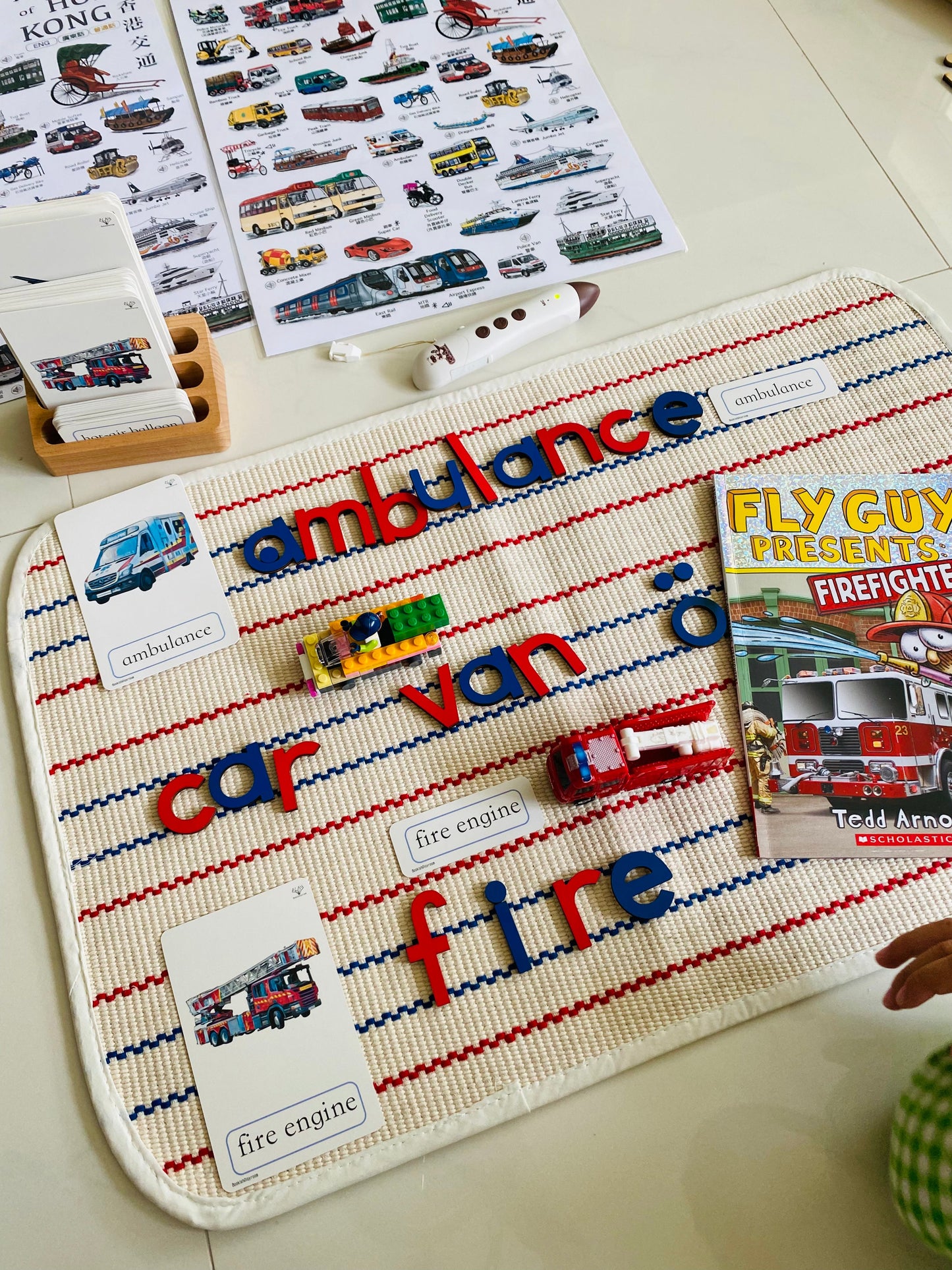 Alphabet mat (For Montessori movable alphabet)