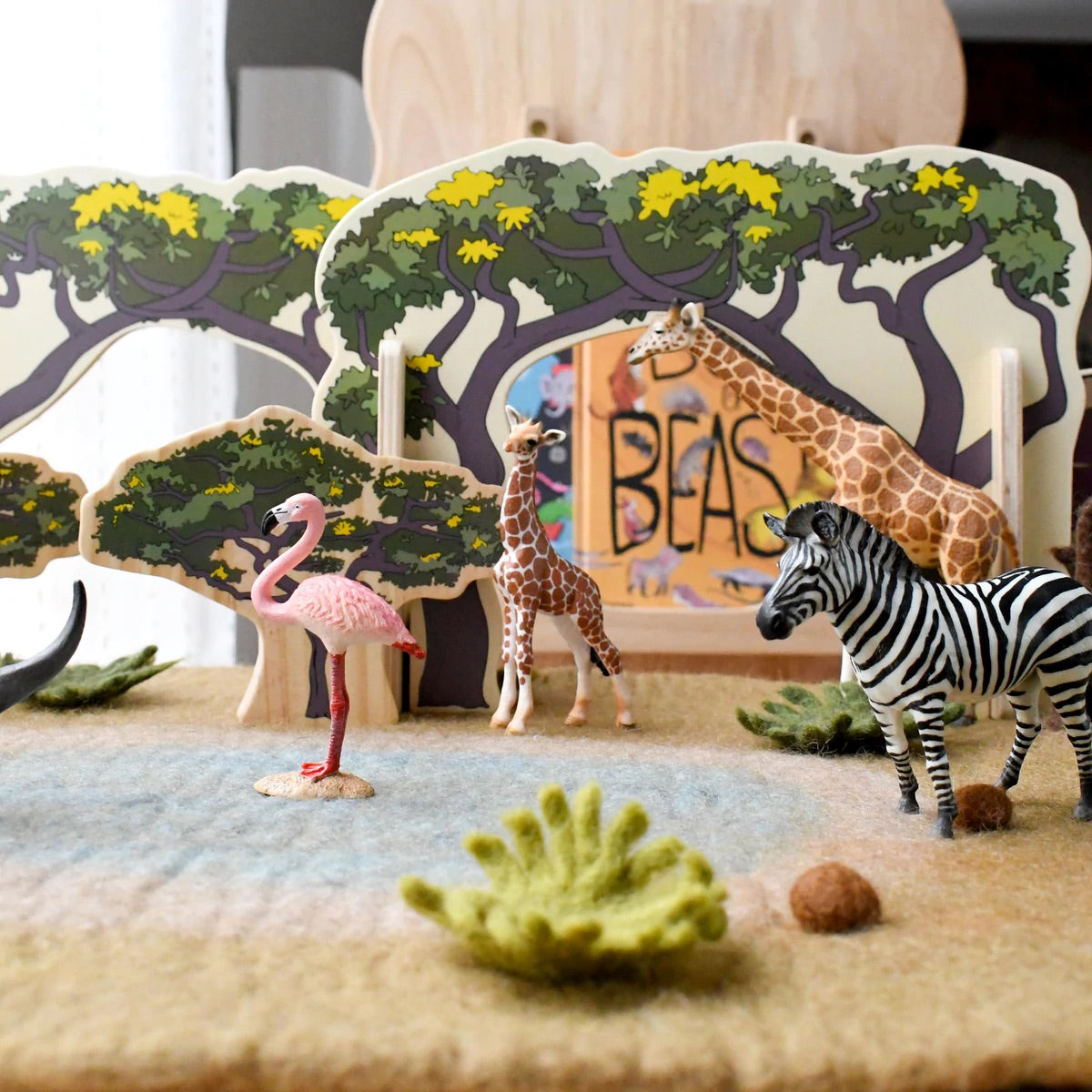 (Large) Safari Play Mat Playscape 大草原主題遊戲墊