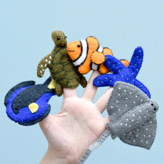 Australian Coral Reef Under the Sea Finger Puppets 海底世界手指玩偶