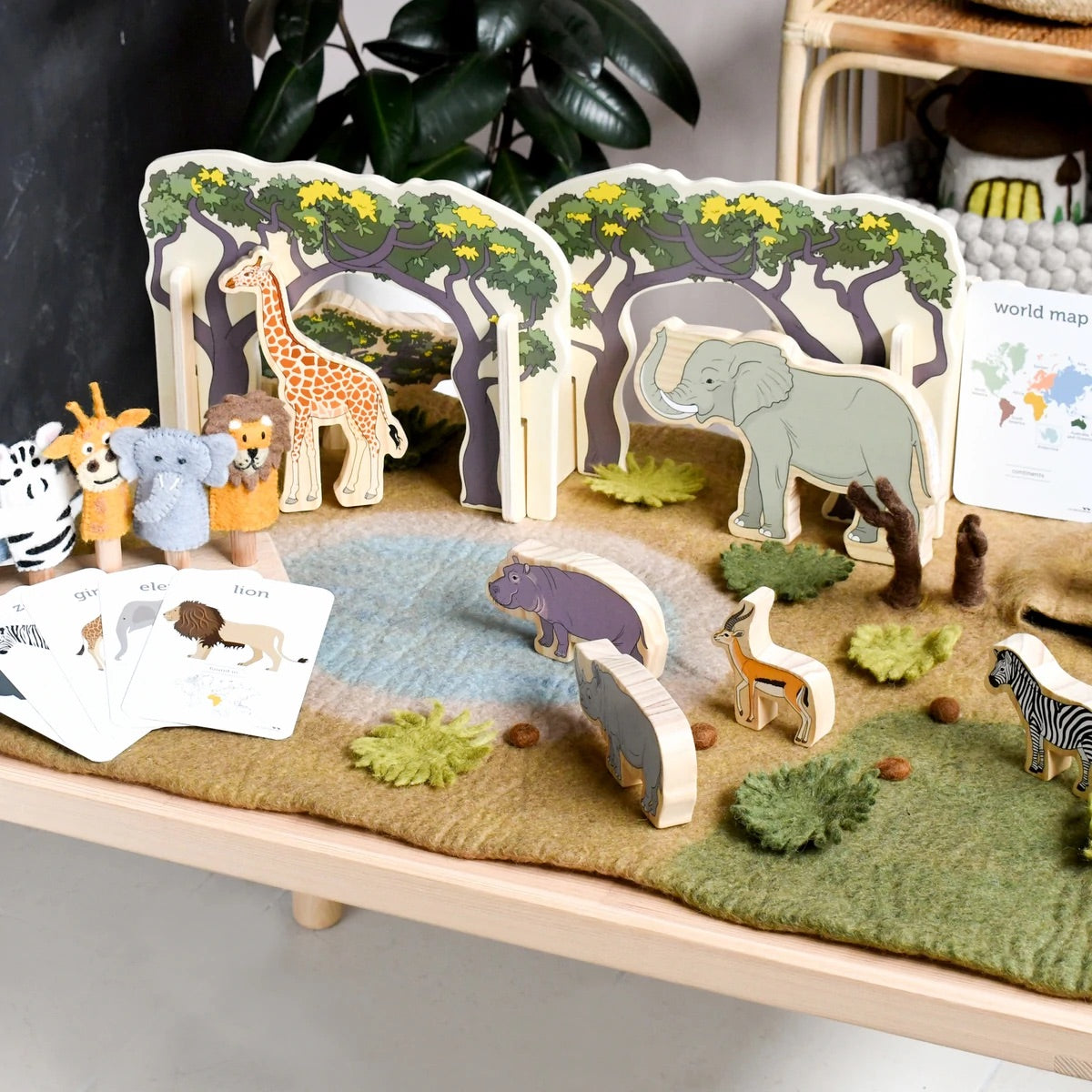 (Large) Safari Play Mat Playscape 大草原主題遊戲墊